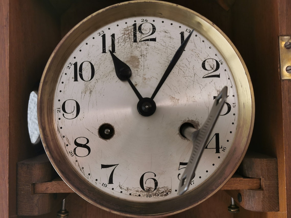 Kienzle Vintage R/A Pendulum Chiming Wall Clock Germany c. Etsy