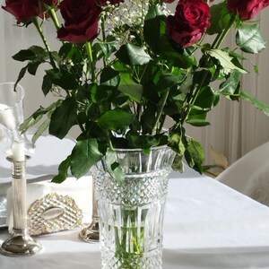 Kristallvase - Boho Cut Crystal (um 1960er Jahre)