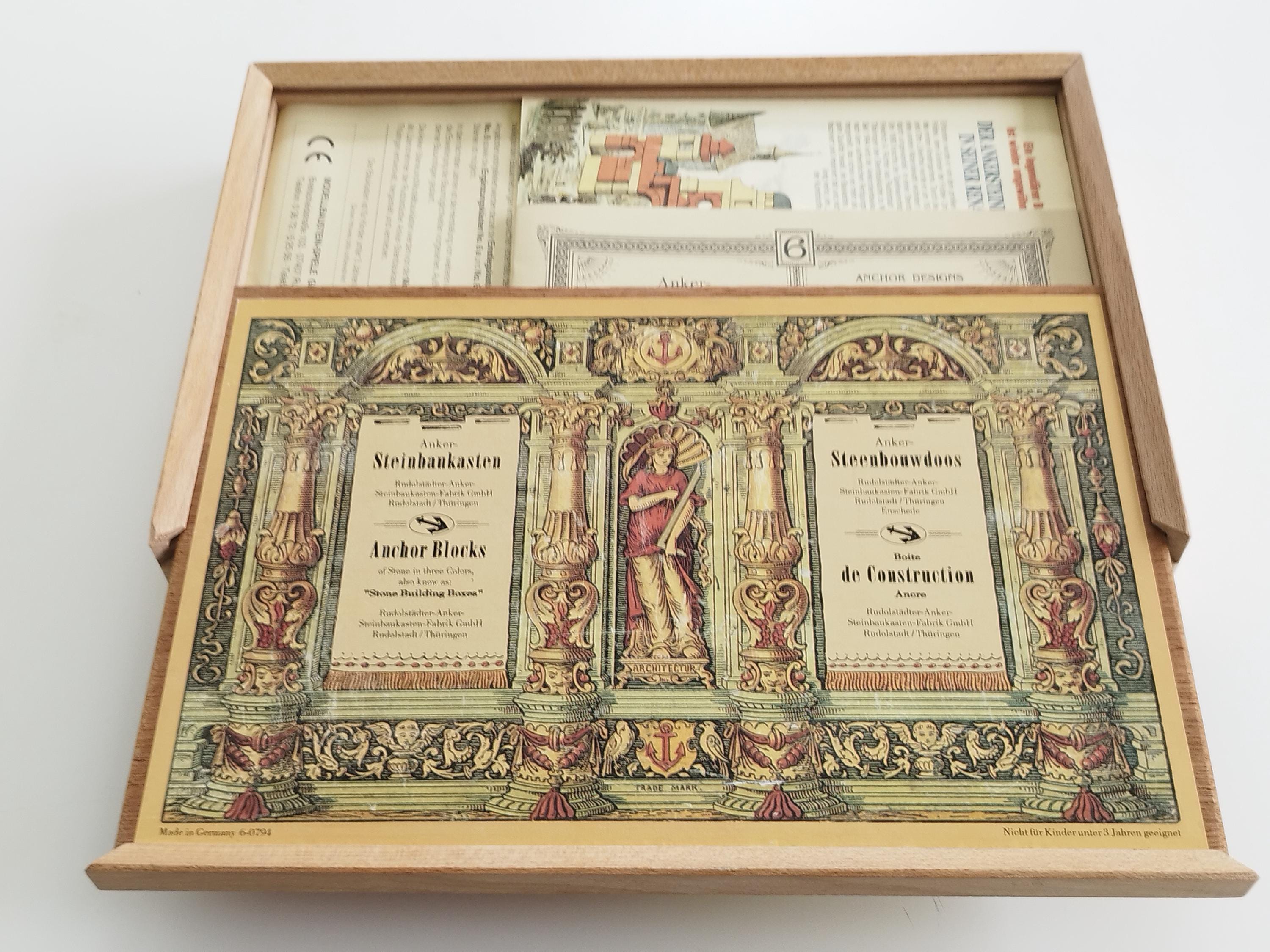 Vintage Anker-steinbaukasten Anchor Stone Building Blocks No