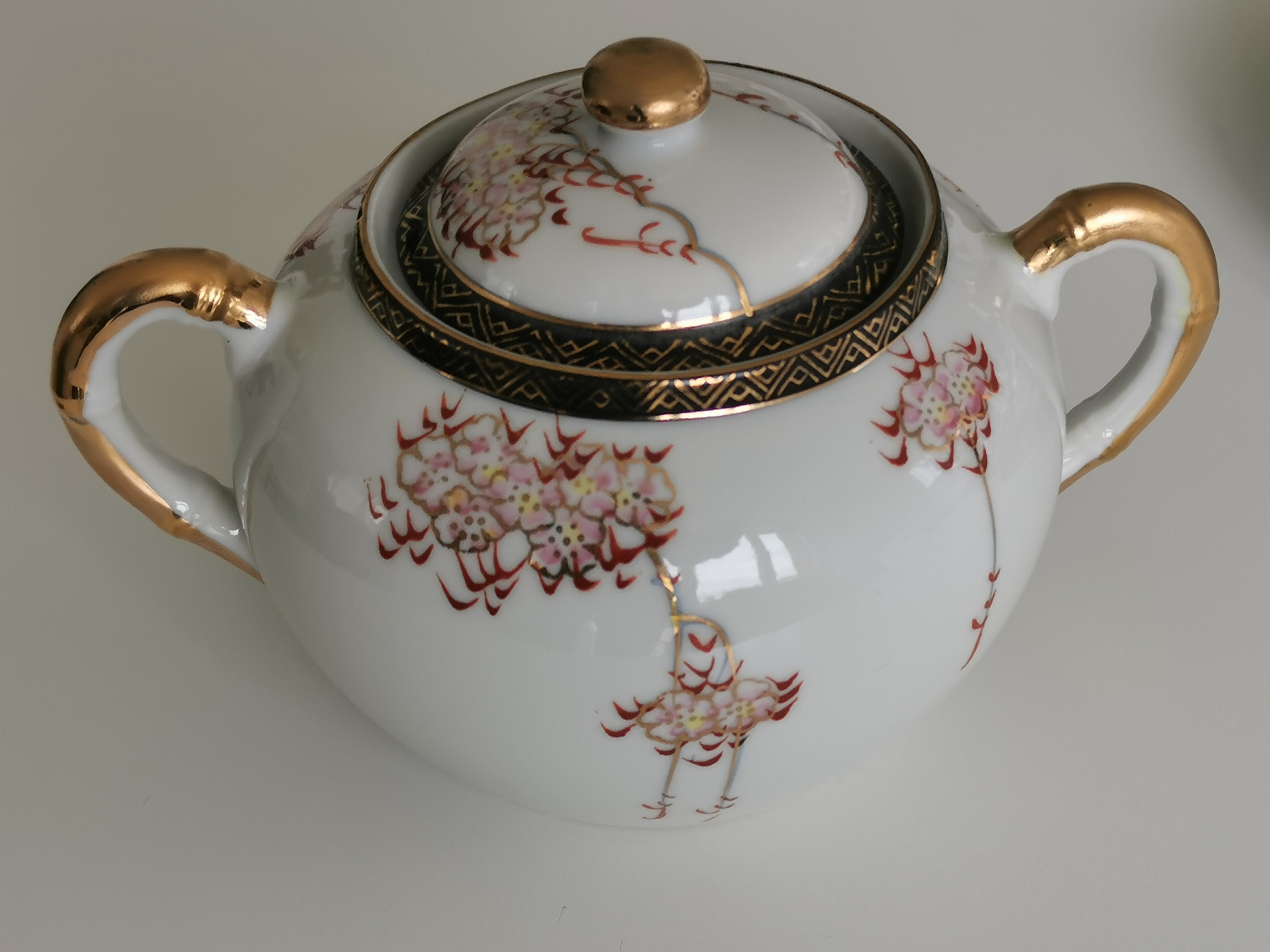 Saji fine bone china porcelain tea set 21 pieces made by Etsy