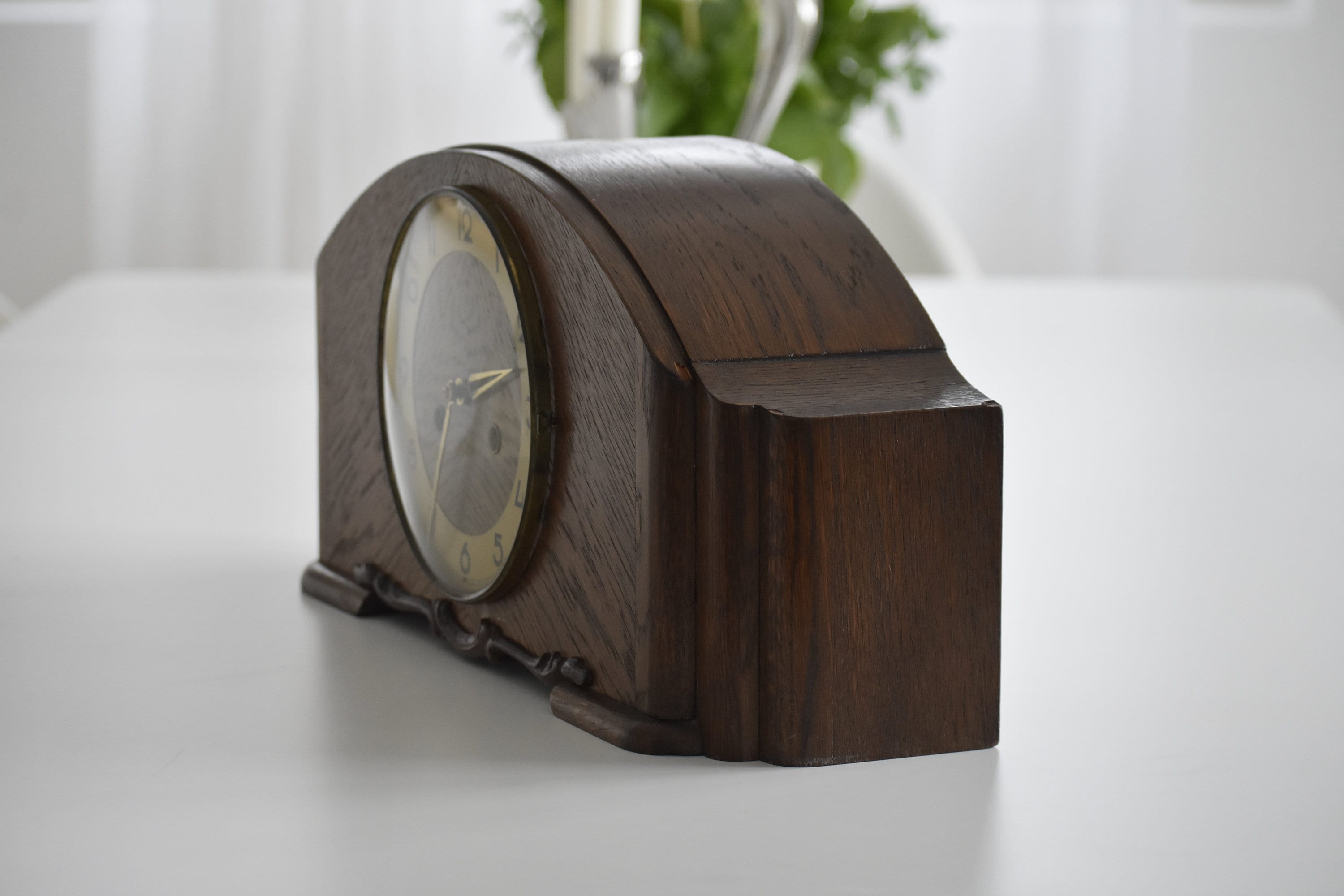 Art Deco Pendulum Chiming Mantel Clock W278 Germany (c