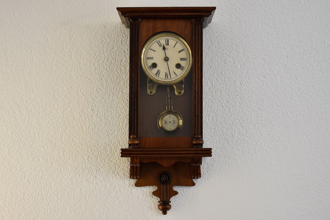 Junghans Vintage RA Pendulum Chiming Wall Clock Germany c. Etsy