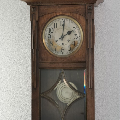 KRONE WOODEN CROWN TO THE CLOCK  BECKER VIENNA LENZKIRCH REGULATOR 38  cm