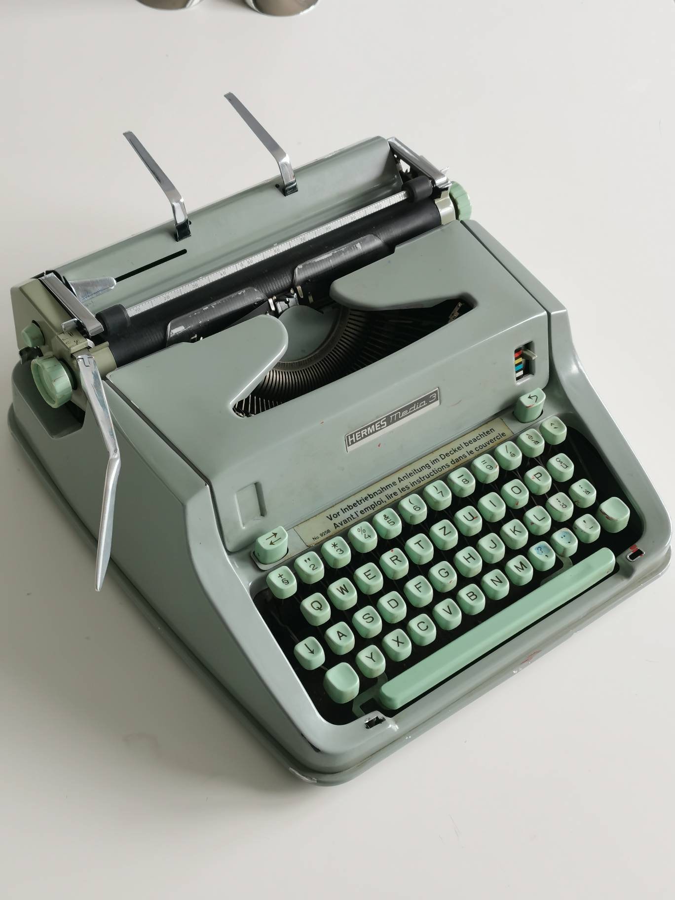 Hermes Media 3 Portable All Metal Typewriter Working Perfectly (c