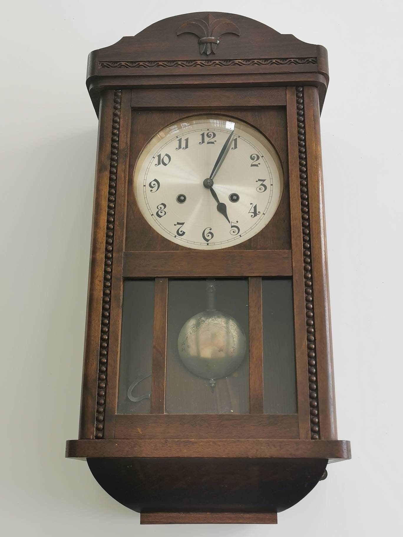 Junghans Vintage RA Pendulum Chiming Wall Clock Germany (c