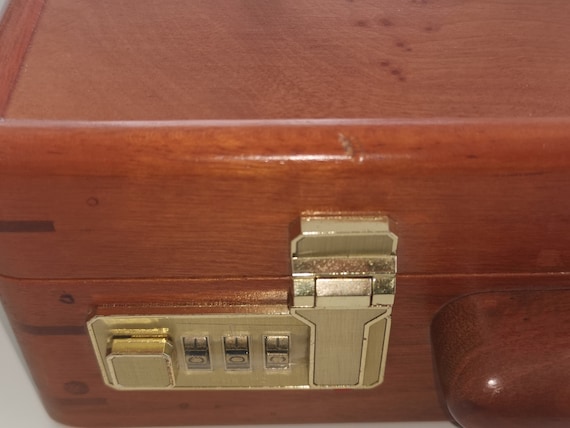希少・美品■PRESTO 木製 アタッシュケース ダイヤルロック式 Vintage Wood Briefcase by Presto / Rare Find / Original With