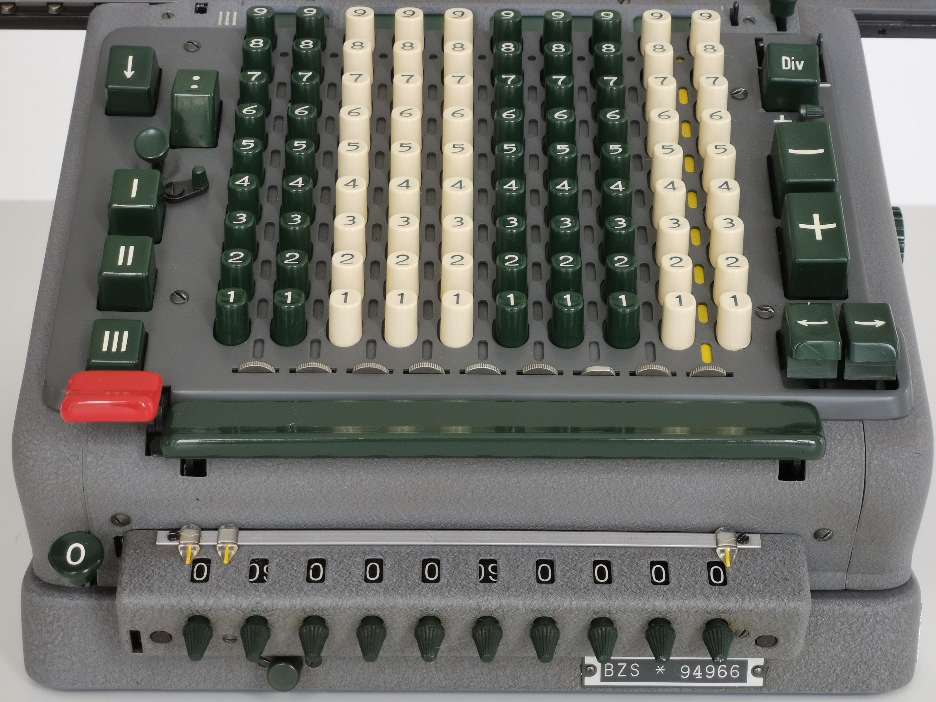 Vintage Calculator Madas 20BZS Portable Calculating Machine Made