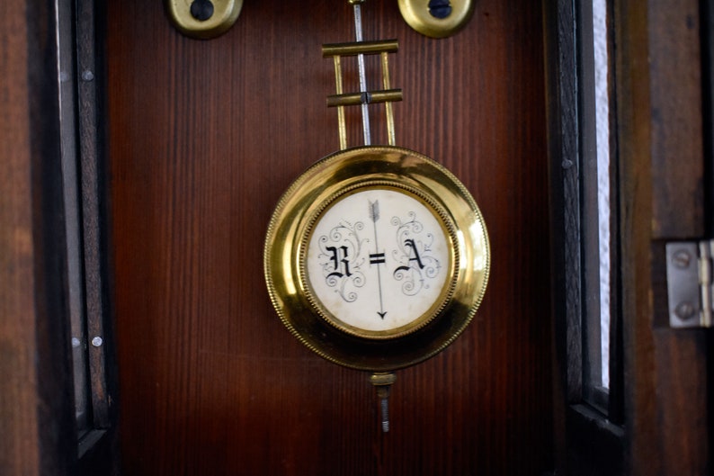 Junghans Vintage RA Pendulum Chiming Wall Clock Germany c. Etsy