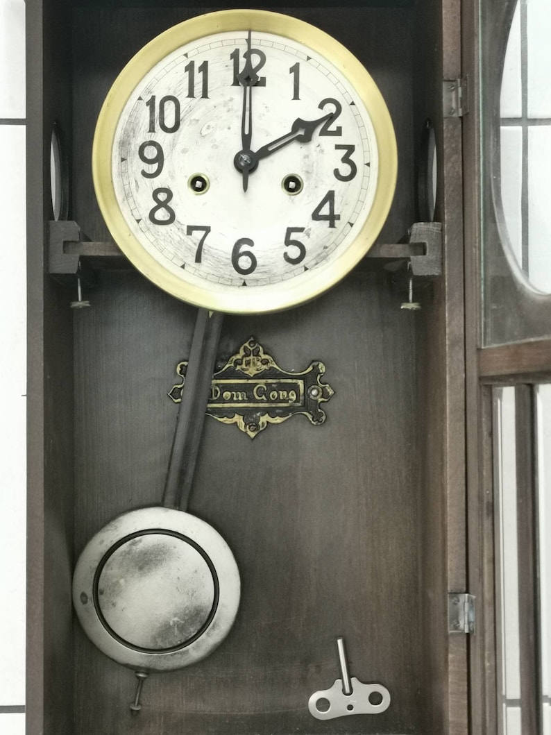 Gustav Becker RA Regulator Pendulum Chiming Wall Clock Germany c. 1910 image 2