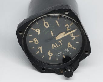 Altimeter, Sensitive, RAF mk xiva, Kollsman Instrument Altitude Indicator PN AN5760-2 and Air Speed Indicator from WWII (c.1940)