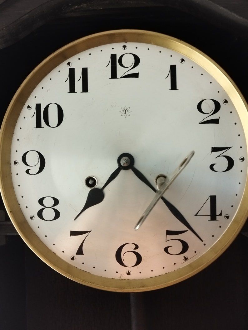 Junghans Vintage RA Pendulum Chiming Wall Clock Germany c. 1920 Etsy