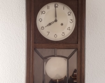 Vintage RA Pendulum Chiming Wall Clock with P. T. mark on the movement - Germany (c. 1920)