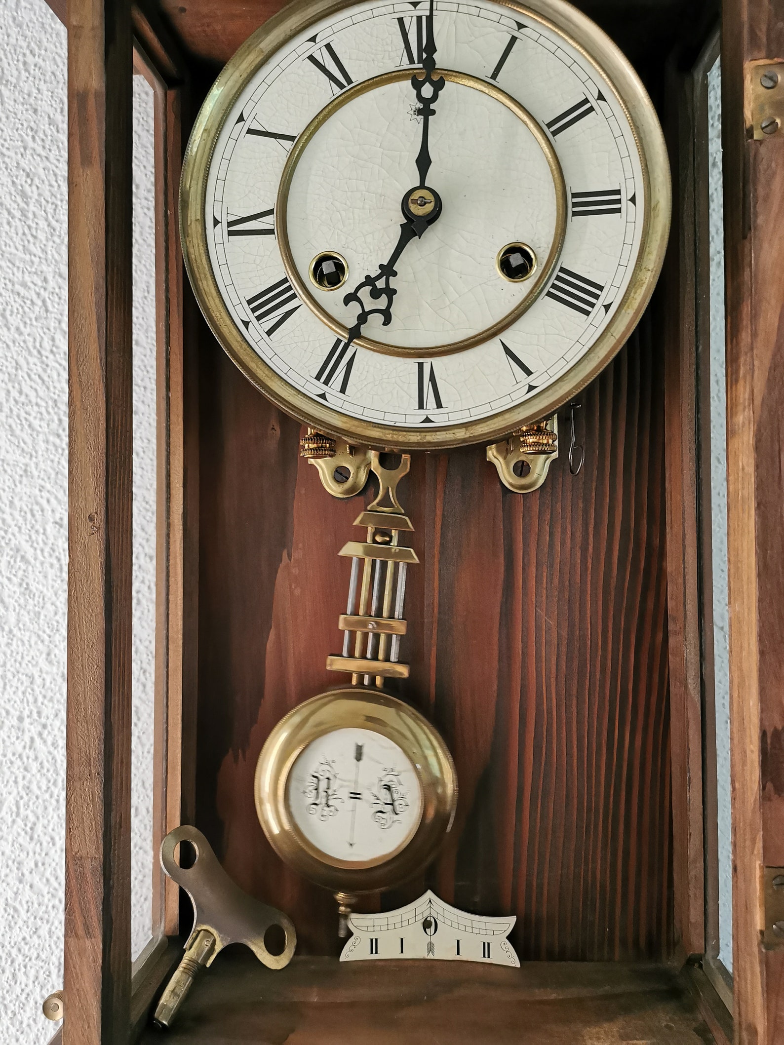 Junghans Vintage RA Pendulum Chiming Wall Clock Germany c. 1910 Etsy