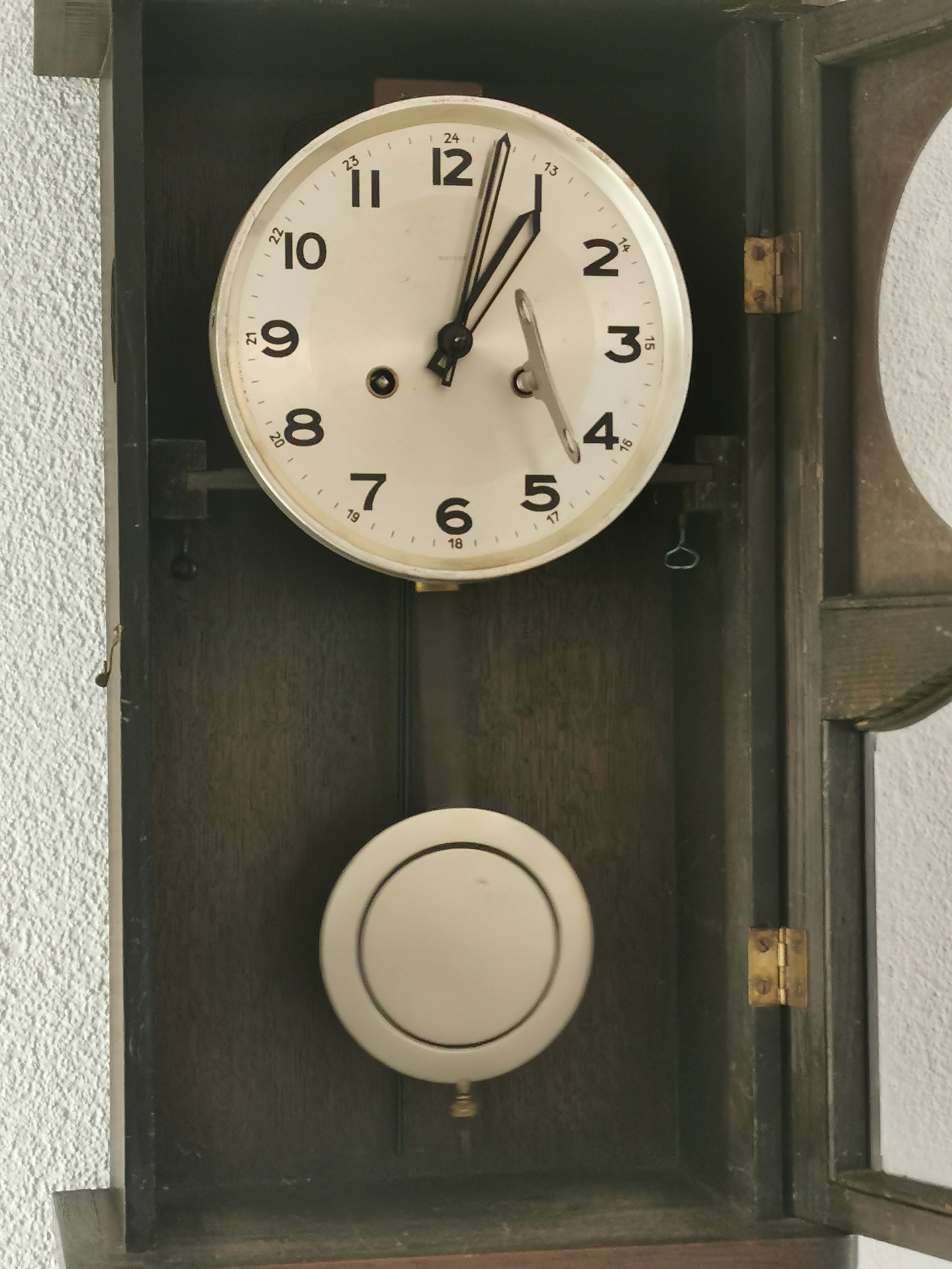 Mauthe Vintage RA Pendulum Chiming Wall Grandfather Clock