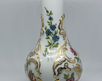 Royal porzellan Bavaria KPM Handmade Handarbelt echt vase en porcelaine de cobalt Allemagne (vers les années 1950)