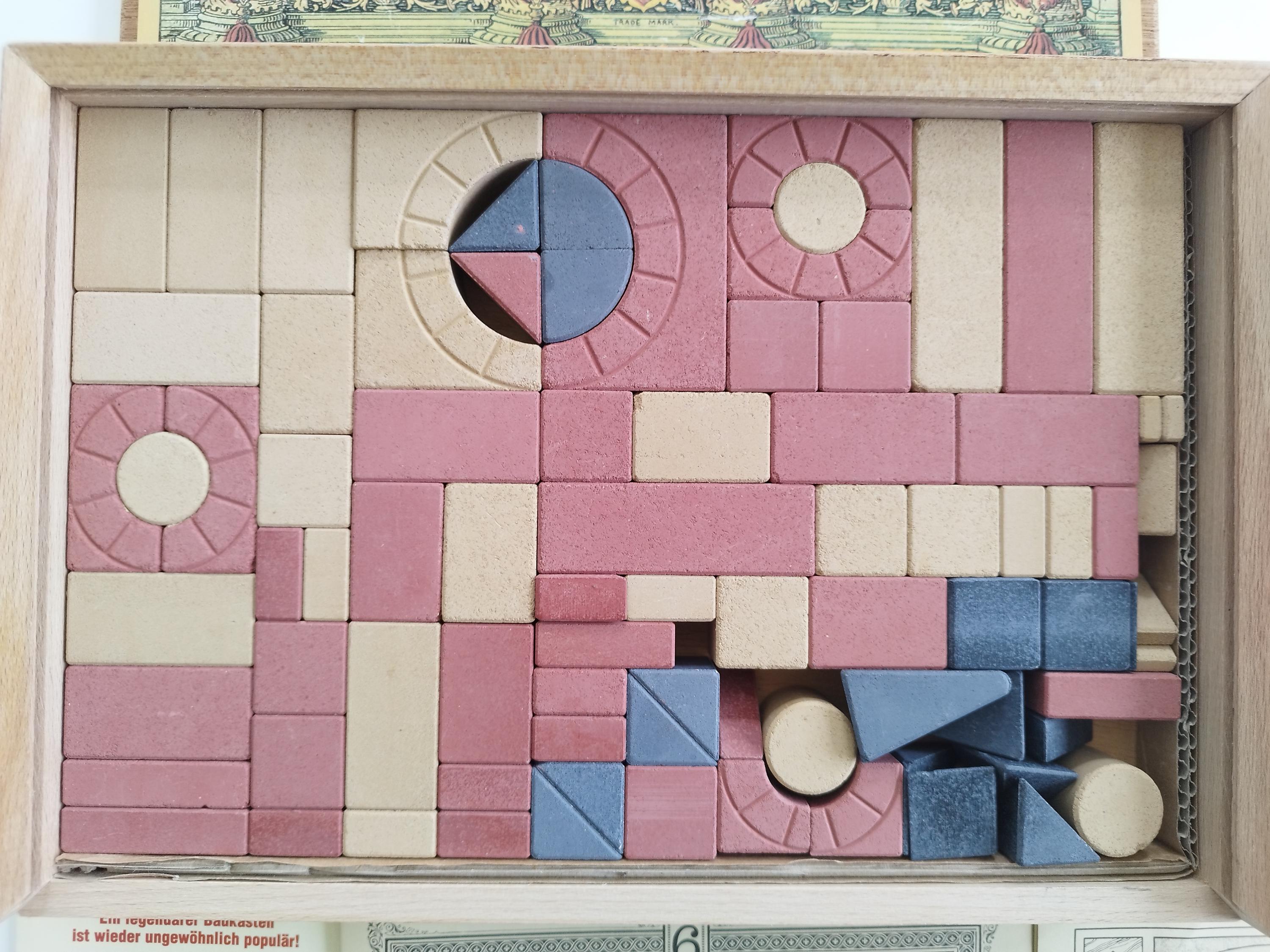 Vintage Anker-steinbaukasten Anchor Stone Building Blocks No