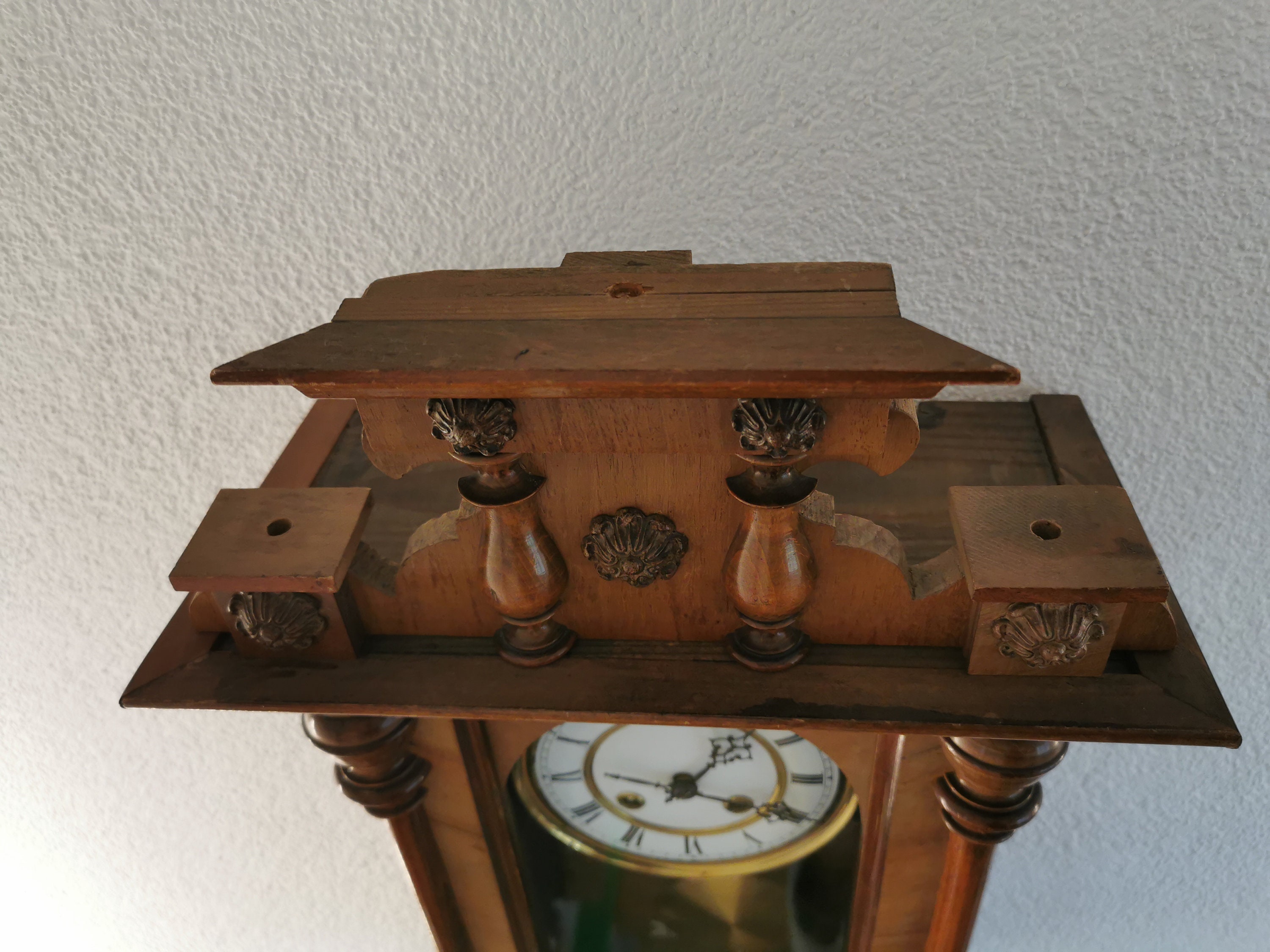 Lucca Vintage R/A Regulator Pendulum Chiming Wall Clock Etsy