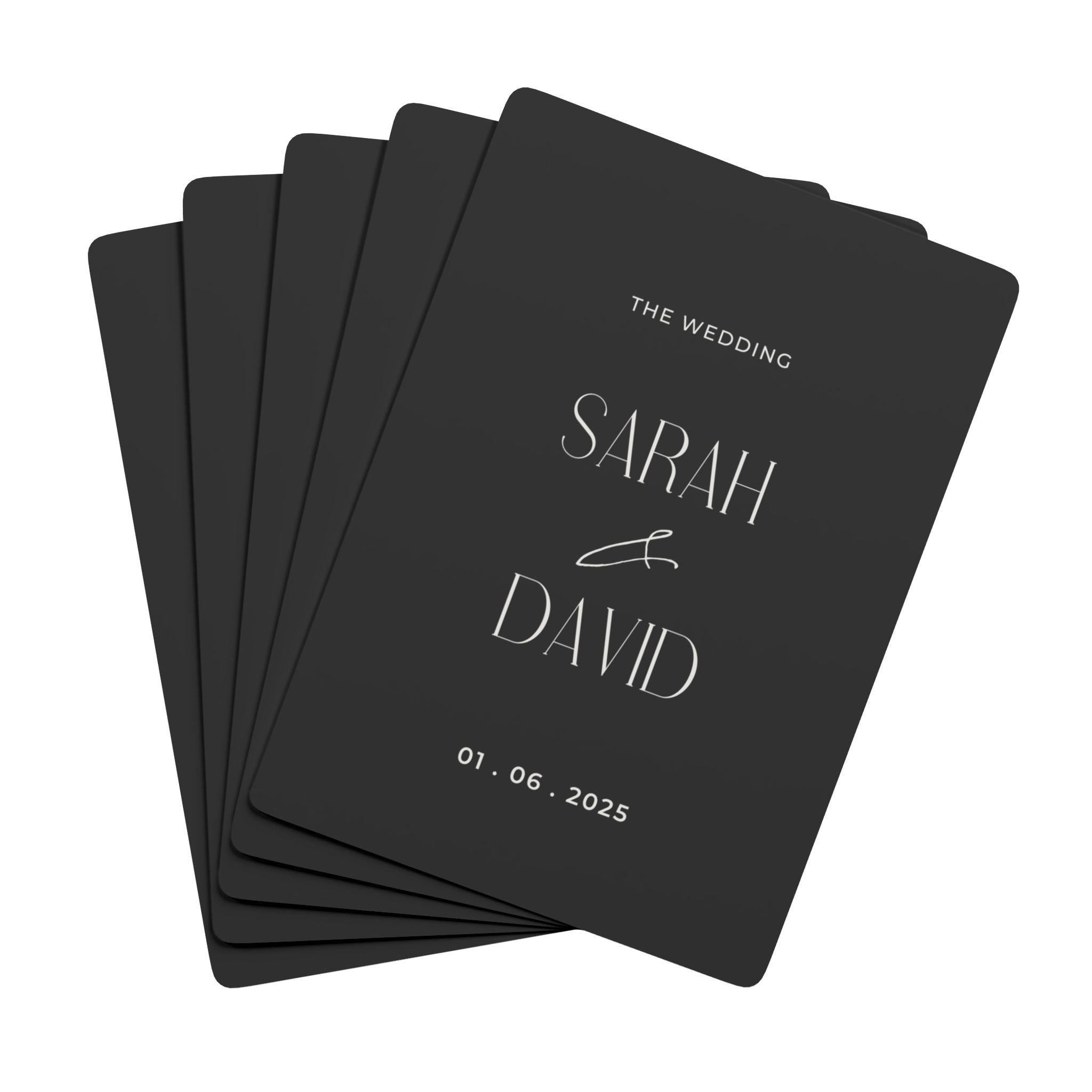 Customised Playing Cards Wedding Favor Cards for Guests Personalised Party Game Cards For Special Date Personalized Anniversary Gift