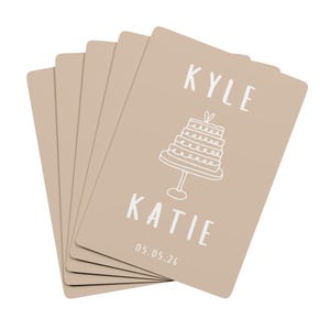 Fully Custom Playing Cards Wedding Favor Cards for Guests Personalised Party Game Cards For Special Date Personalized Anniversary Gift