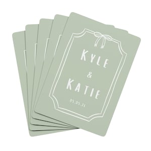 Fully Custom Playing Cards Wedding Favor Cards for Guests Personalised Party Game Cards For Special Date Personalized Anniversary Gift