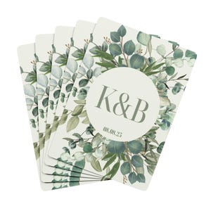 Fully Custom Playing Cards Wedding Favor Cards for Guests Personalised Party Game Cards For Special Date Personalized Anniversary Gift