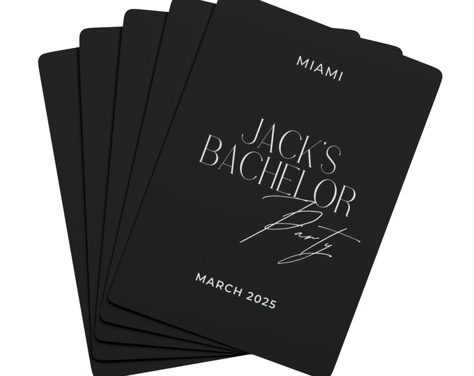 Cartes à jouer personnalisées Cartes d'enterrement de vie de jeune fille personnalisées Soirée poker Cartes de jeu de société personnalisées pour hommes Cadeau homme personnalisé pour soirée entre hommes