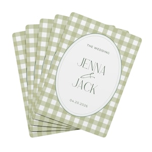 Fully Custom Playing Cards Wedding Favor Cards for Guests Personalised Party Game Cards For Special Date Personalized Anniversary Gift