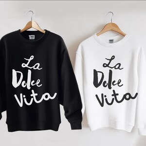Italian La Dolce Vita Sweatshirt for Her Graphic Art Shirt for Women intage Italia Fashion Shirt Aperativo Tomato Girl sweatshirt