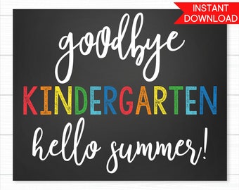 Reversible Printable Hello and Goodbye Sign Instant Download