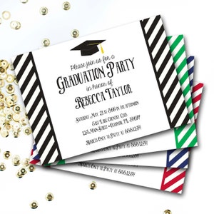 Graduation Invitation, Graduation Party Invitation, College Graduation, High School Graduation, Class of 2021, Graduation Announcement image 1