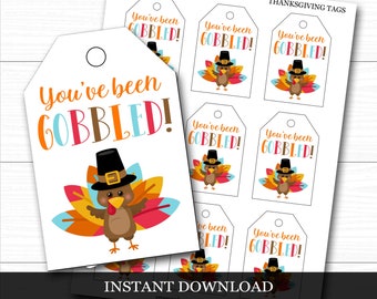 PRINTABLE You've Been Gobbled Game Thanksgiving Game | Etsy