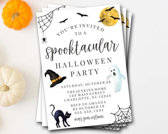 Spooktacular Halloween Party Invitation (Digital or Printed)