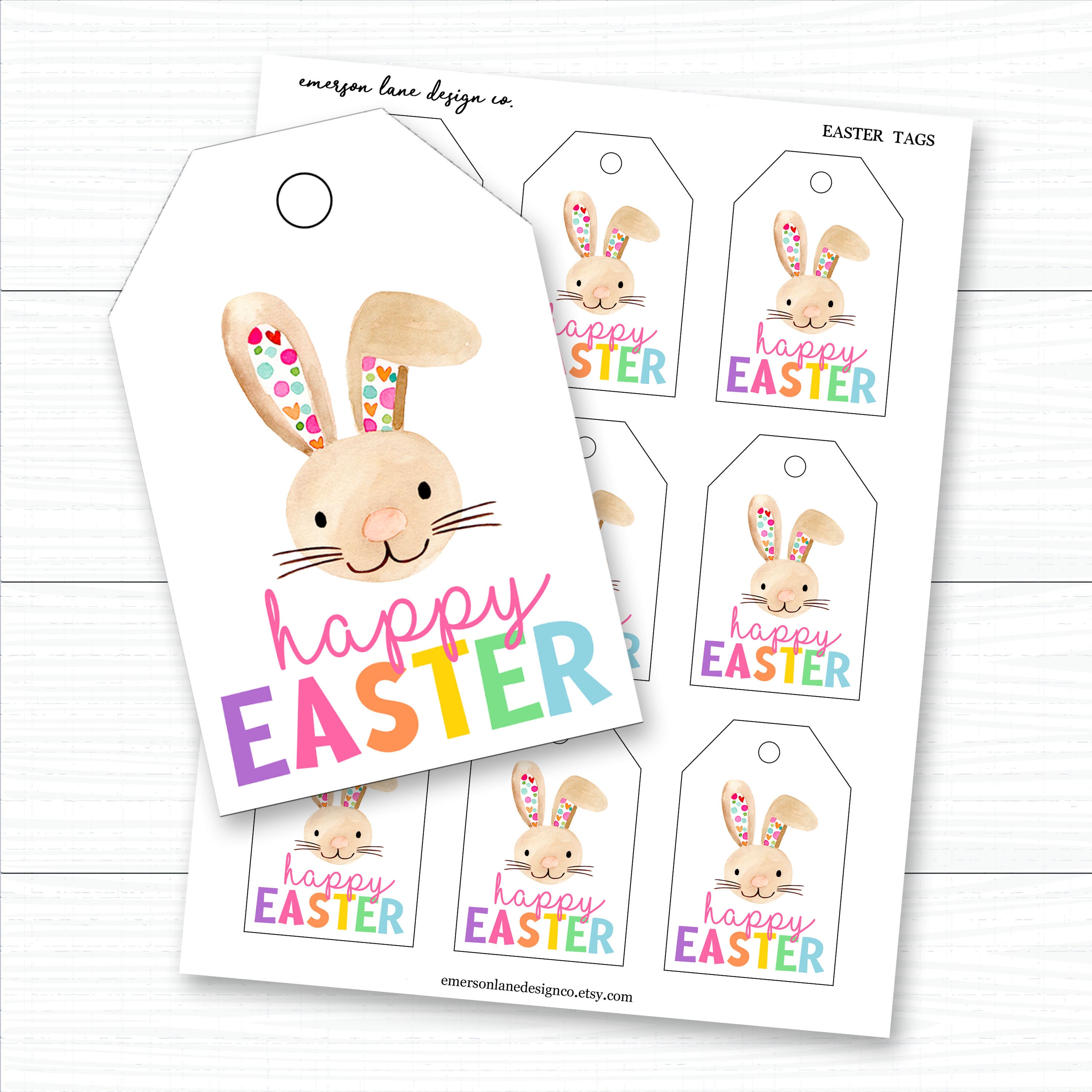 Easter Tags Instant Download Printable Easter Tags Easter Etsy New