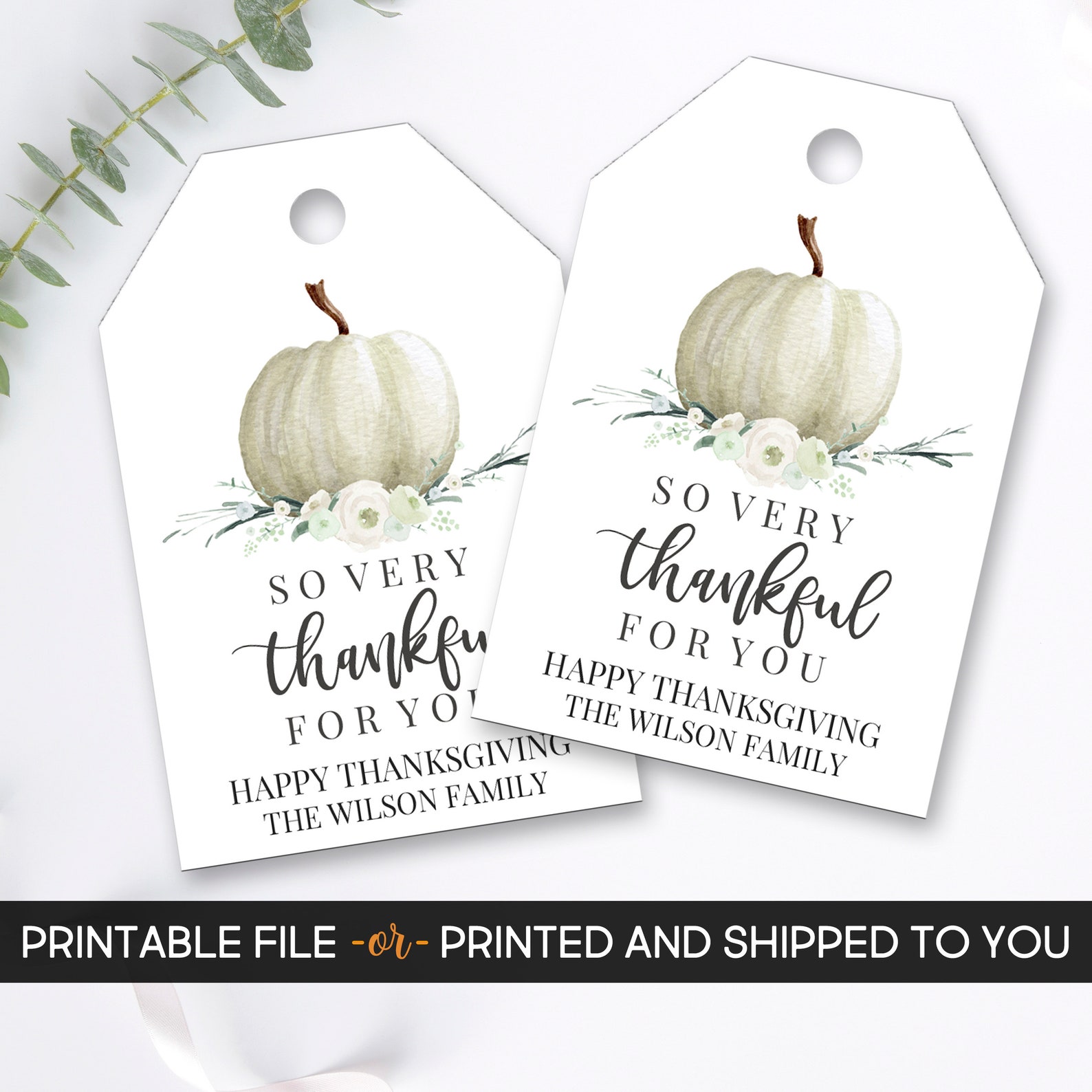 Thanksgiving Tags Thanksgiving Favor Tags Printable - Etsy