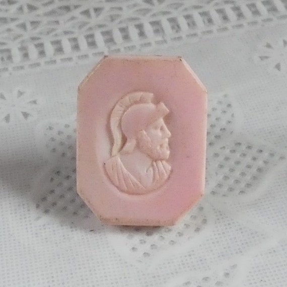 Antique Pink Coral Centurion Lapel Button