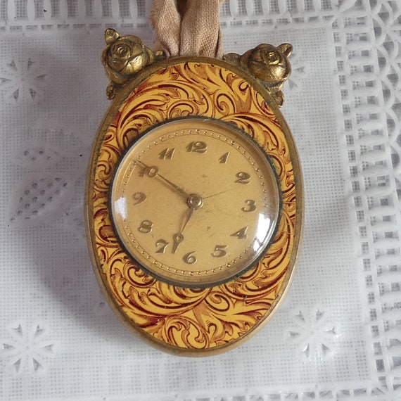 Art Deco French Enamel Juvenia Art Deco Watch