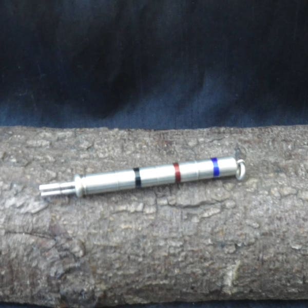 Vintage Plata y esmalte tres colores portaminas