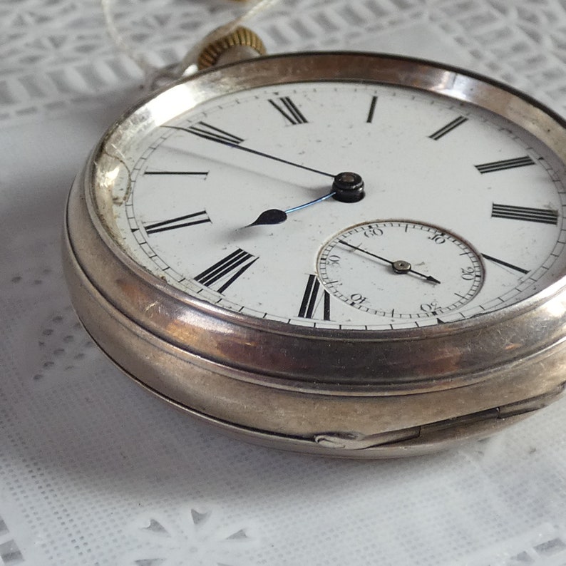 Antique Sterling Silver GC & Co Pocket Watch Etsy