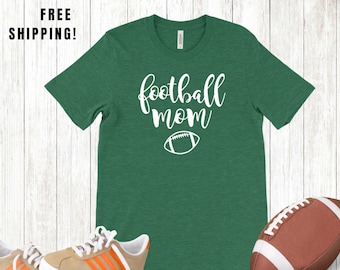 Football Mom Shirt, Custom Football Mom T-shirt, Gift for Football Mom, Football Shirts, Football Shirt for Mom, Football Tee, Game day Tee