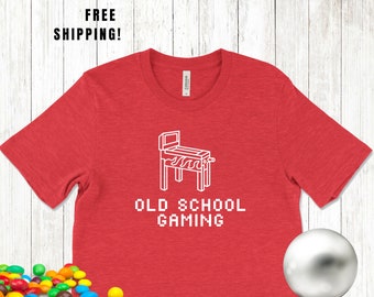 Gaming Shirt "Old School Gaming" Graphic Tee - Relive the Classics