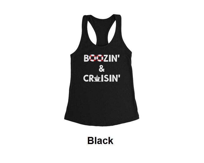 Boozing and Cruising Tank, Boozin and Cruisin Tank Top, Custom Cruise Shirt, Custom Cruise Tank Top, Vacation Tank, Booze Cruise Shirt image 3