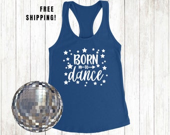 Dance in Every Beat: "Born to Dance" Premium Tank - Gift for Dance Enthusiasts