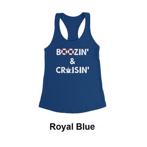 Boozing and Cruising Tank, Boozin and Cruisin Tank Top, Custom Cruise Shirt, Custom Cruise Tank Top, Vacation Tank, Booze Cruise Shirt image 2