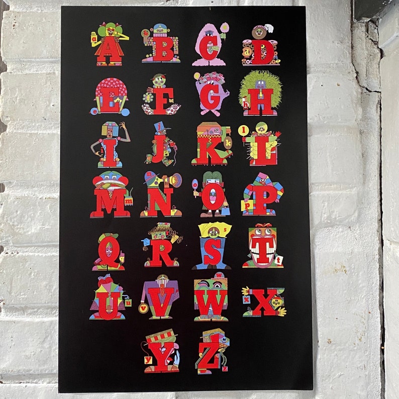 The letter people poster etsy