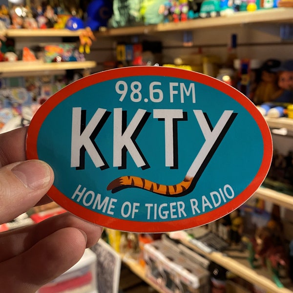 KKTY Sticker 98.6 Home of Tiger Radio Bayside Saved By the Bell