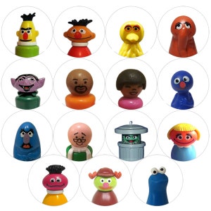 Sesame Street Little People Button (or Magnet) 15-Pack