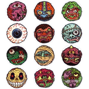 Mad Balls Button (or Magnet) 12-Pack