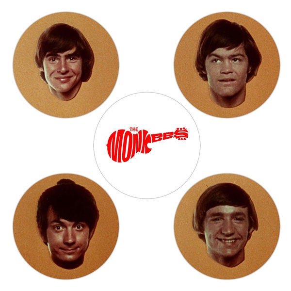 The Monkees Replica Button (or Magnet) 5-Pack