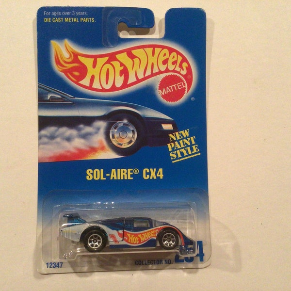 Hot wheels Sol Aire CX4 Collector No 254 Hot Wheels collector Mattel die cast cars