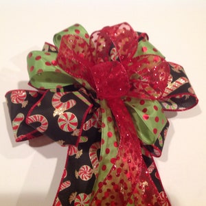 Christmas Wreath bow Christmas tree bow Lamp post bow Lantern bow Party bow  Christmas wedding bow